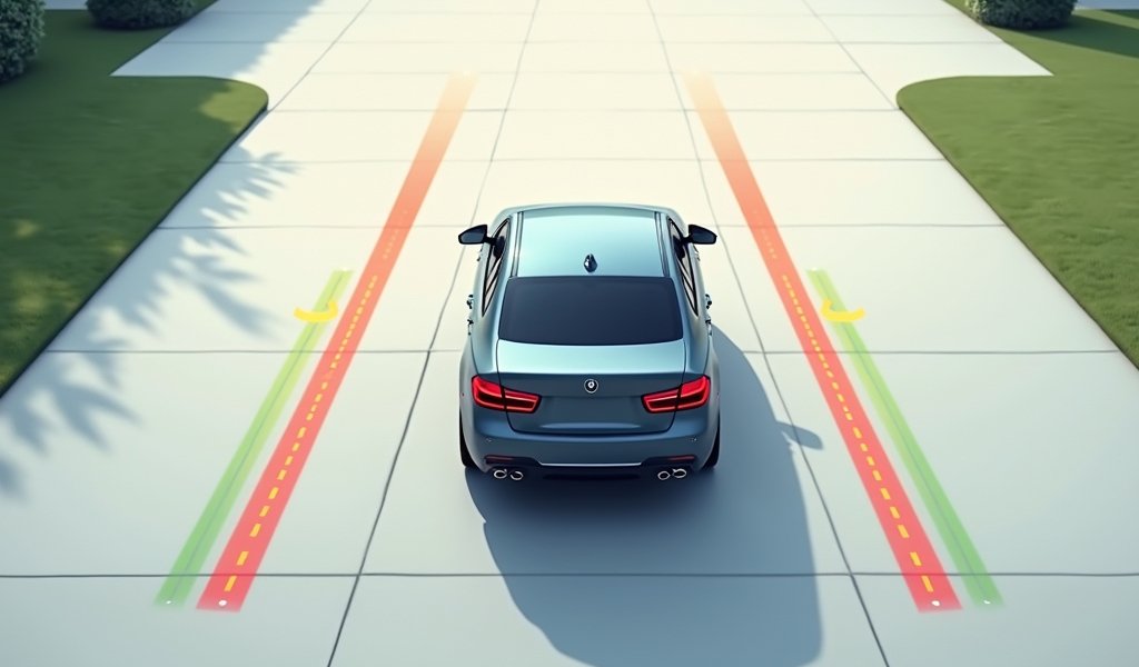 backup camera grid line calibration