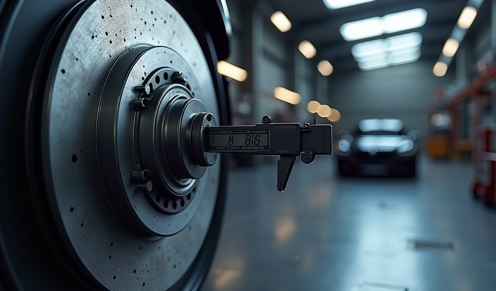 disc brake rotor thickness measurement