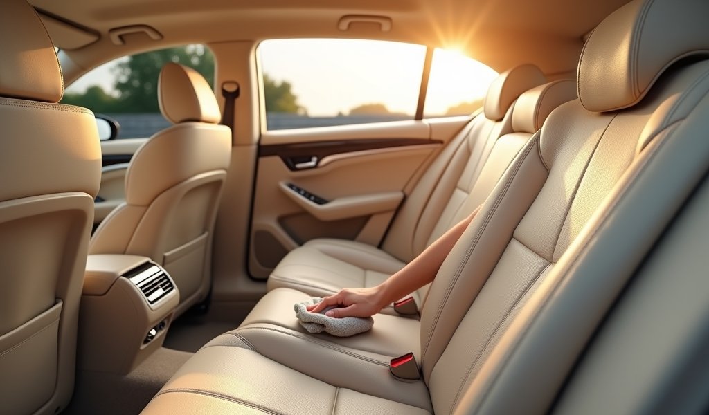 how to clean leather car seats