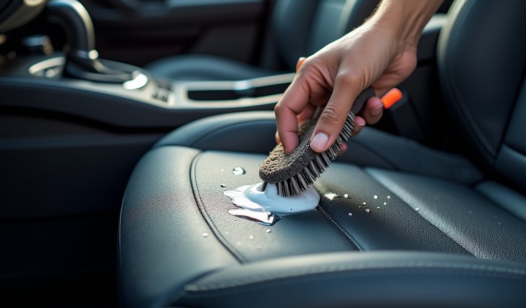 how to remove stains from car upholstery